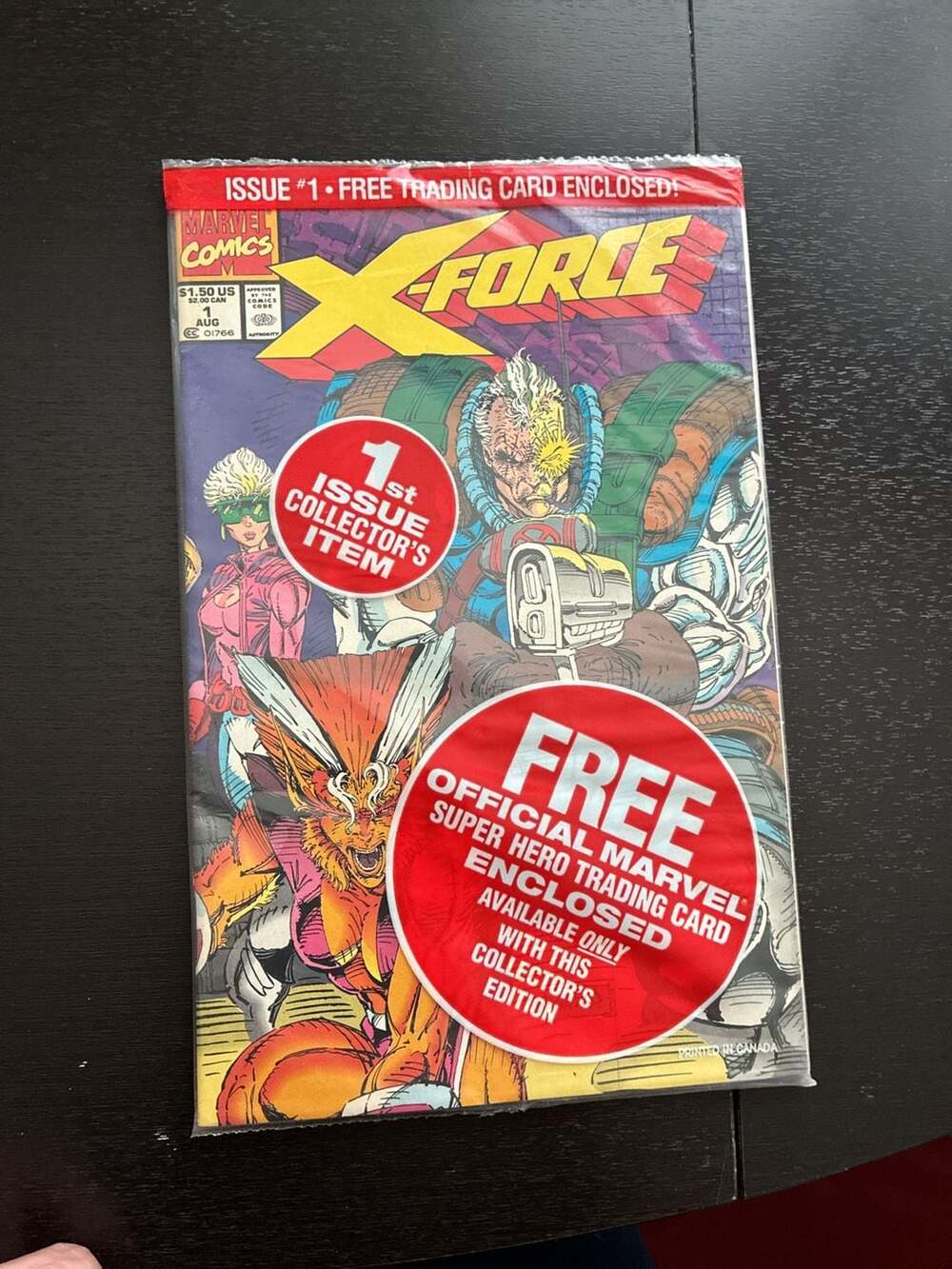 X-Force #1 Marvel Comics 1991 Polybagged with Trading Card